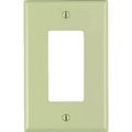 Leviton Ivory 1 gang Nylon GFCI/Rocker Wall Plate 0PJ26-00I